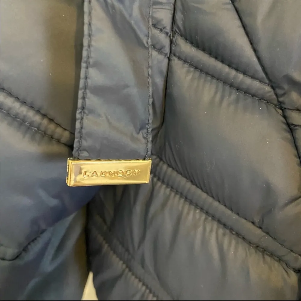 Laundry by Shelli Segal Asymmetrical Hooded
Packable Puffer Coat in Petr… - Image 6