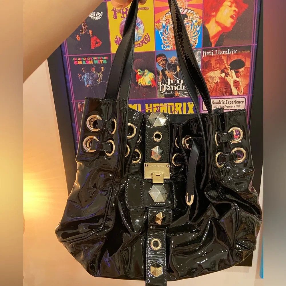 Jimmy Choo Patent Leather Handbag day - Image 2