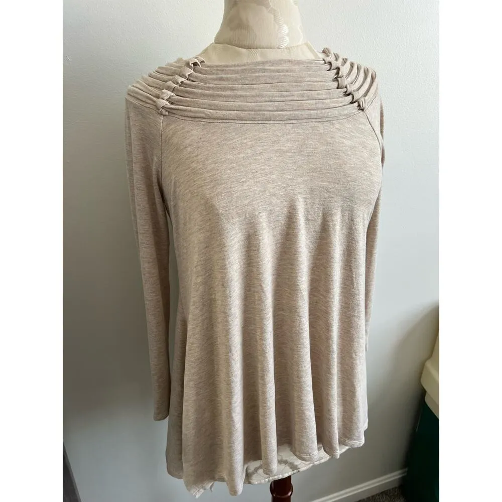 Krazy Kat Wide Neck Long Sleeve Blouse Small - Image 2