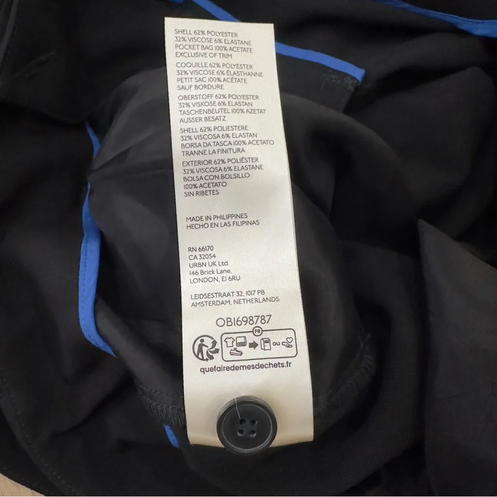 NWT Maeve Anthropologie Tie Waist Culottes Pants Size 6 Black Style OBI698787 - Image 9