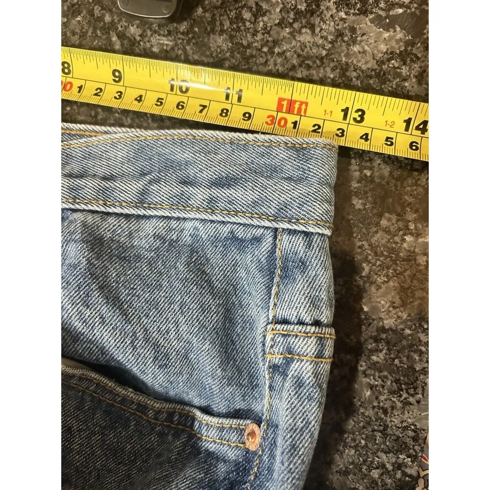 90s Calvin Klein Jeans Classic 5 Pocket Double Stone Wash Size 8 /26 Inseam 30 - Image 8