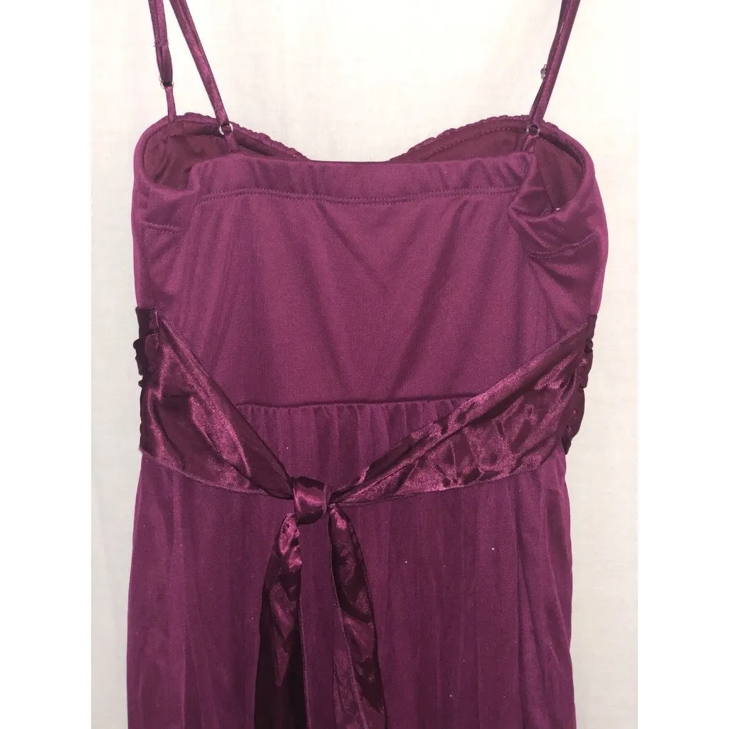 Speechless Spaghetti Strap Dress ~ Sparkles ~ Small | Burgundy - Image 6