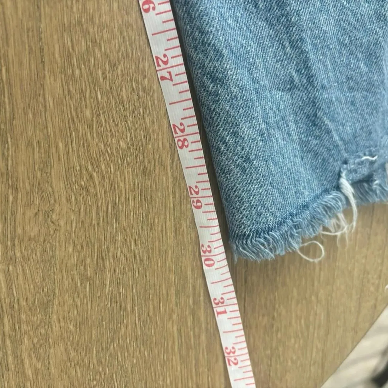 Zara Blue Distressed Denim Jeans Size 4 - Image 6