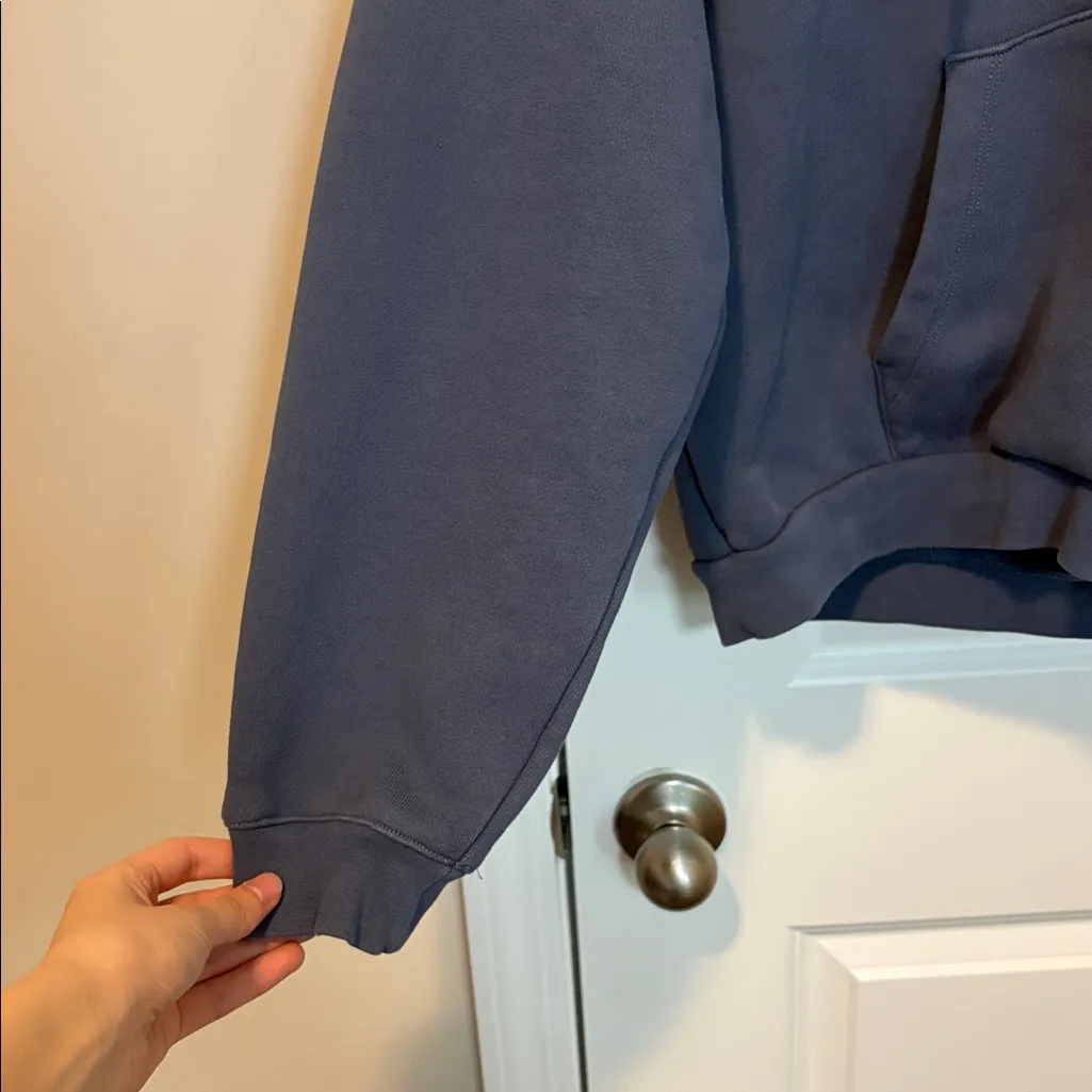 Sweaty Betty Powerhouse Full Zip Up Hoodie Blue Size Medium - Image 7