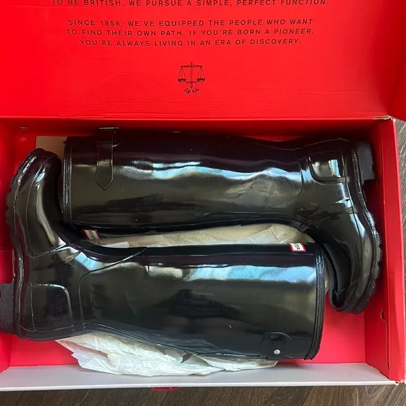Hunter Black Rain Boots - Image 2