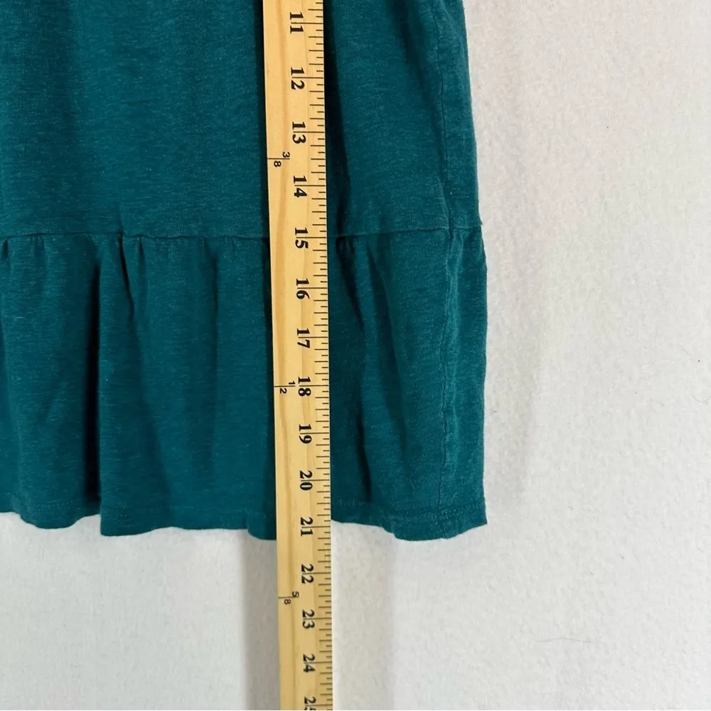 Ann Taylor Linen Tiered Sleeveless Top XS Teal - Image 3