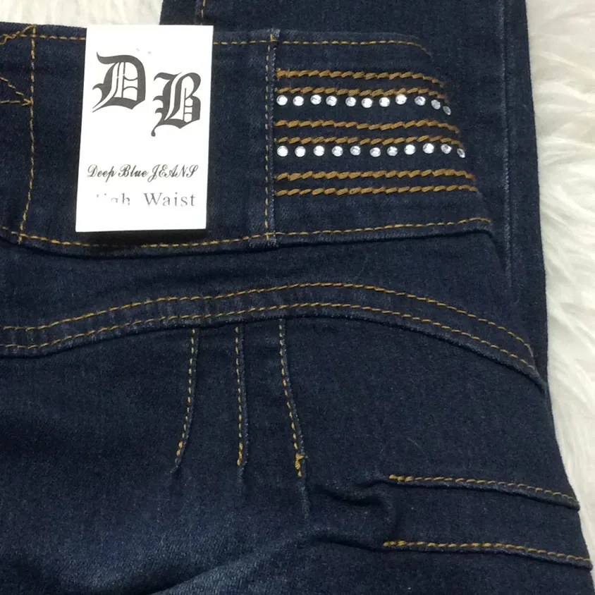 Deep Blue corset waist dark‎ wash skinny jeans Size undefined - Image 4