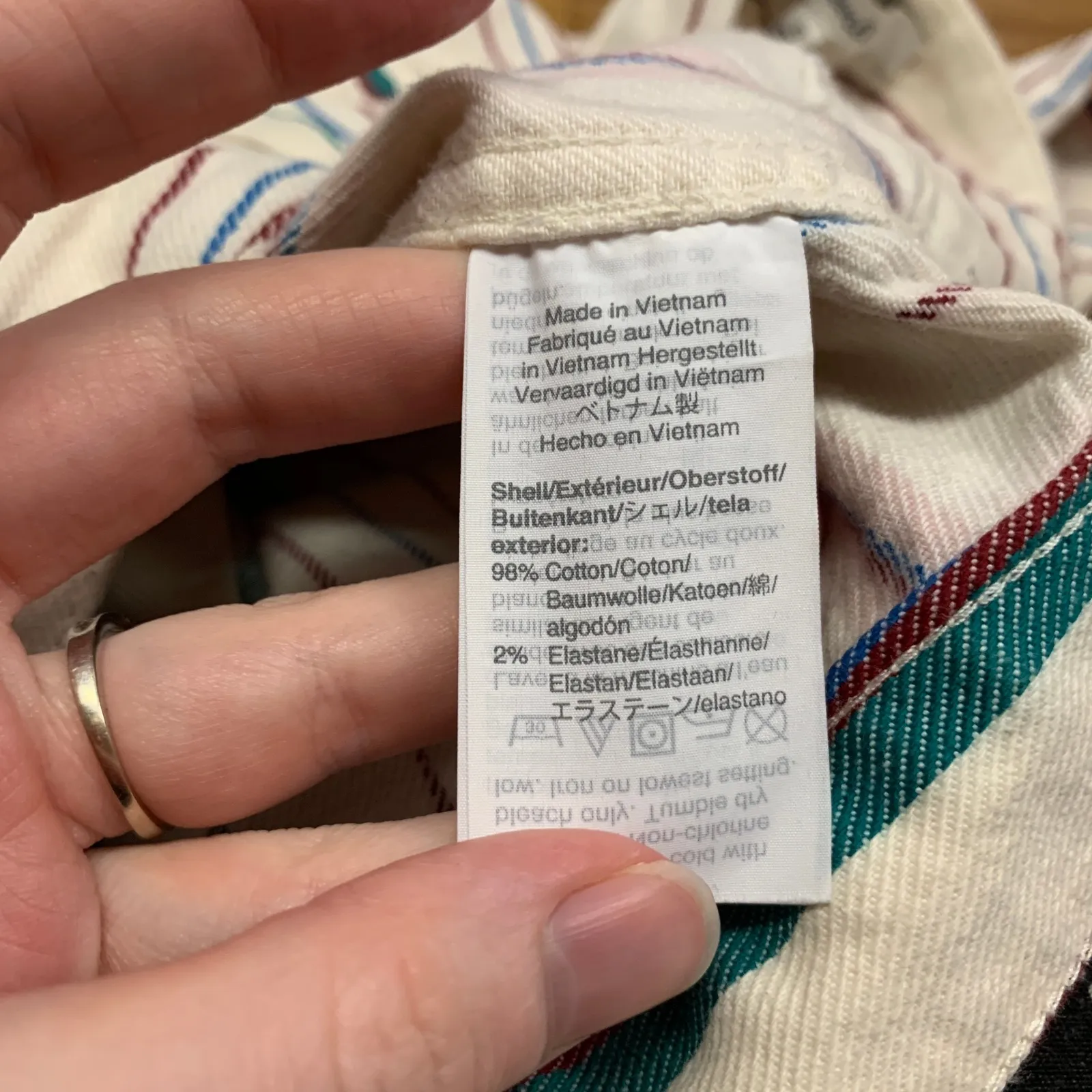 Madewell Wide Leg‎ Crop Pants Womens Size 27 Striped High Rise Raw Hem Casual - Image 7