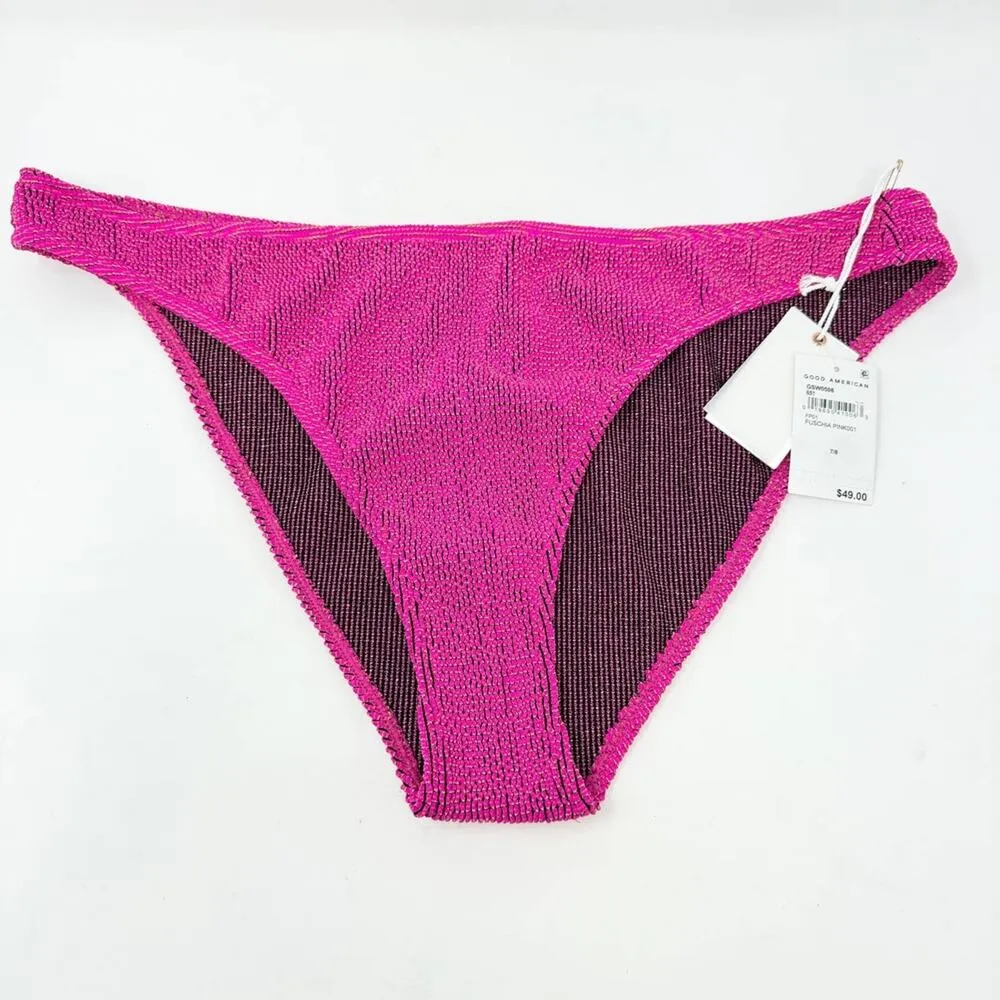 Good American Women Always Fits Good Waist Cheeky Bikini Bottom Pink Size 4X/5X - Image 2