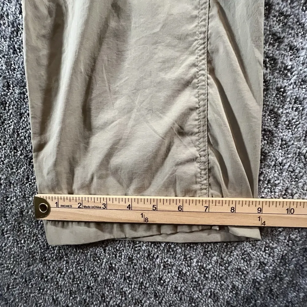 The North Face Womens Convertible Cargo Hiking Pants Sz 10 Beige Zip-Off Outdoor - Image 13