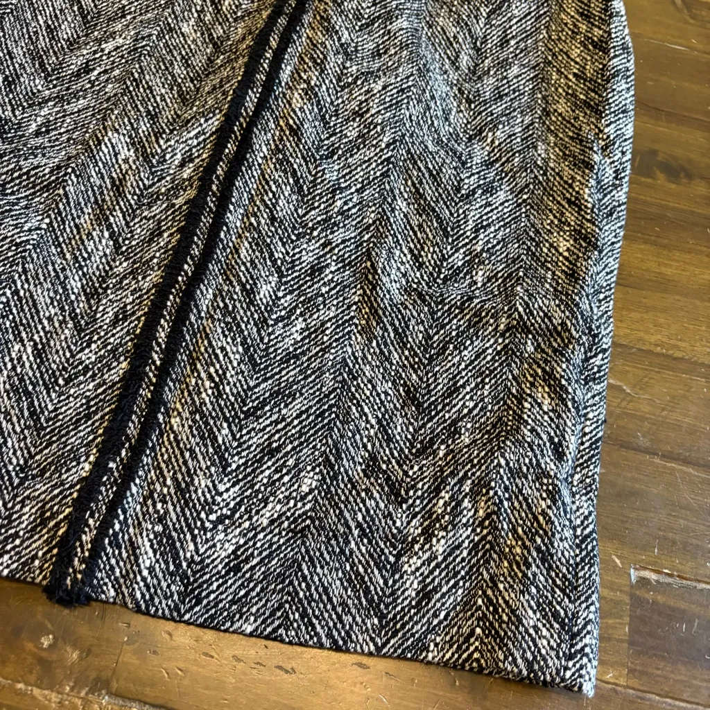 Zara Ausie Blogger Favorite Tweed Pencil Skirt Knee Textured Classy Old Money S - Image 2