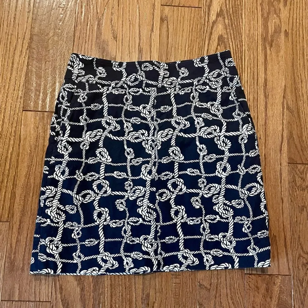 Talbots navy nautical rope skirt size 4 - Image 2