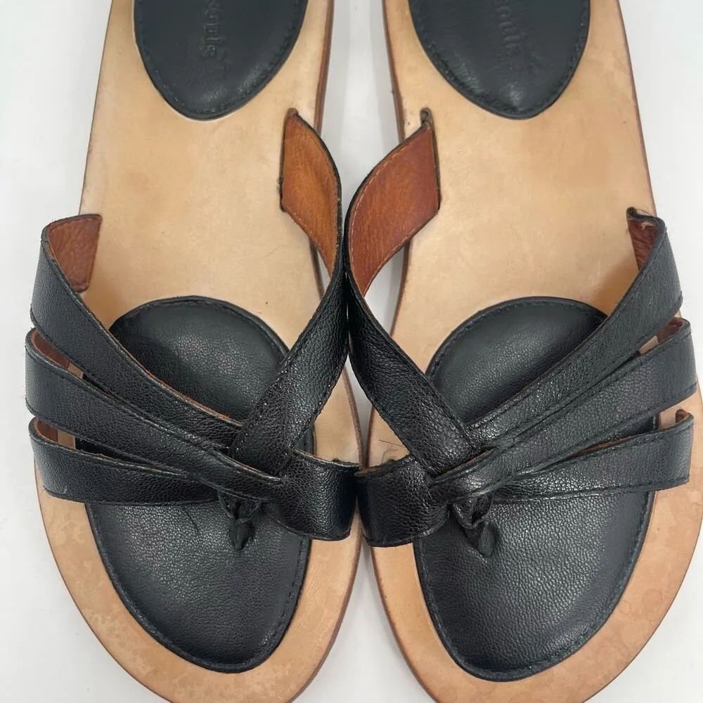 GENTLE SOULS Sandals Size 8 Leather Flats Thong Comfort Luxury Flip Flop Casual - Image 9
