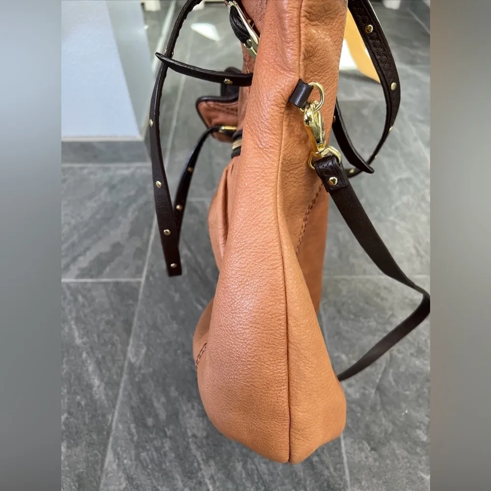 The Sak Tan Brown Leather Hobo Crossbody Shoulder Bag Bohemian‎ Hippie - Image 10