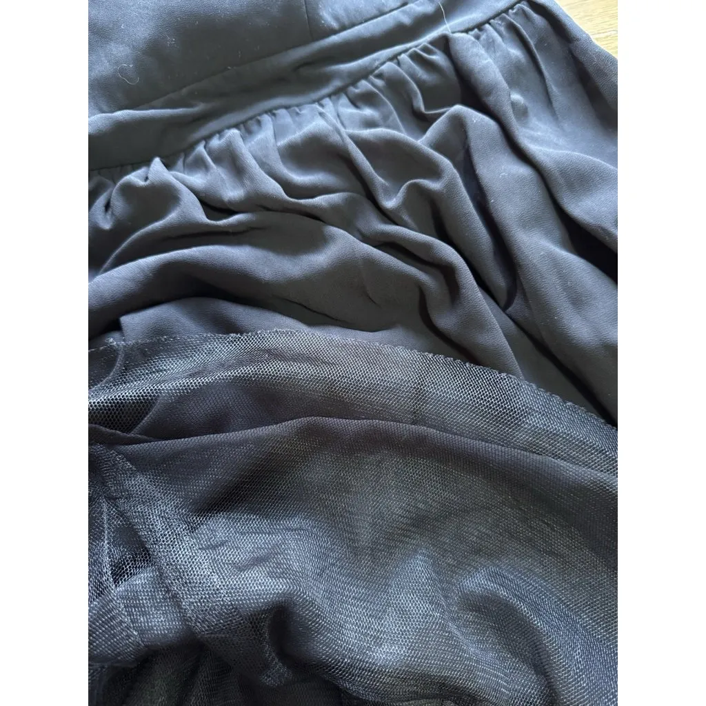 Torrid Women Size 14 Black Babydoll Dress Keyhole Sheer Mesh Top Lightweight - Image 7