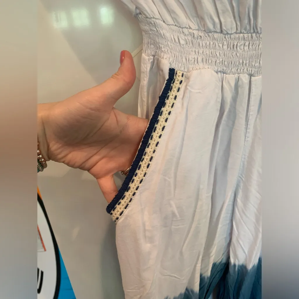 Preloved Boheme by Sumo Tie Dye Jumpsuit White Size XS - Image 4