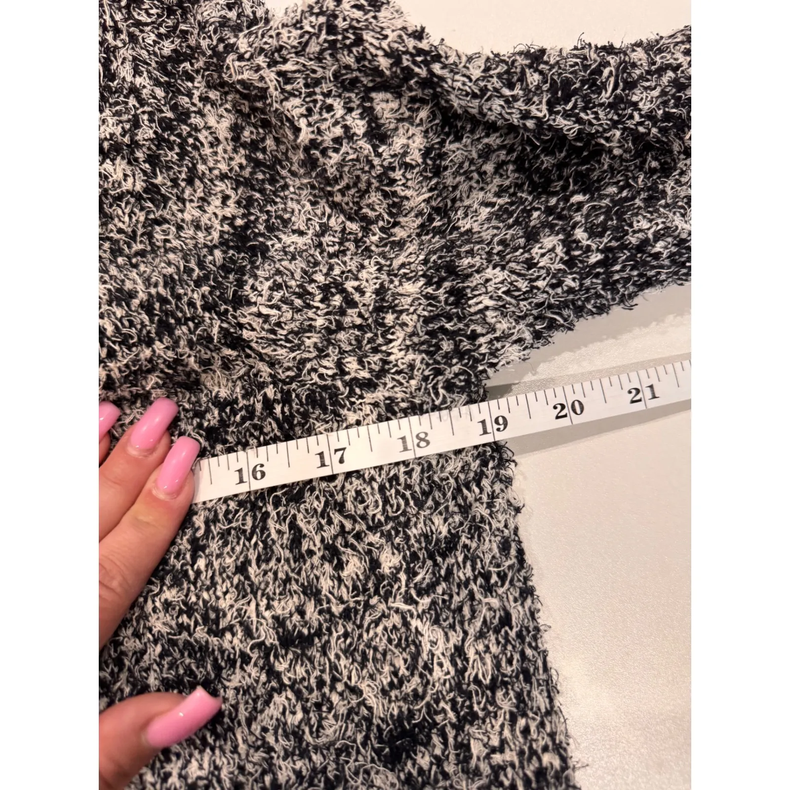 Club Monaco Knit Moto Jacket Italian‎ Yarn XS Grunge Normcore Biker Asymmetrical - Image 6