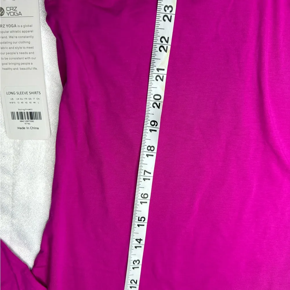 NWT/CRZ YOGA Pima Cotton Workout Long Sleeve women’s Medium (8/10) - Image 5