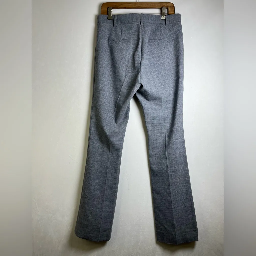 Veronica Beard Women’s Virgin Wool Blend Hibiscus Pintuck Boot-Cut Pants Sz 10 - Image 2