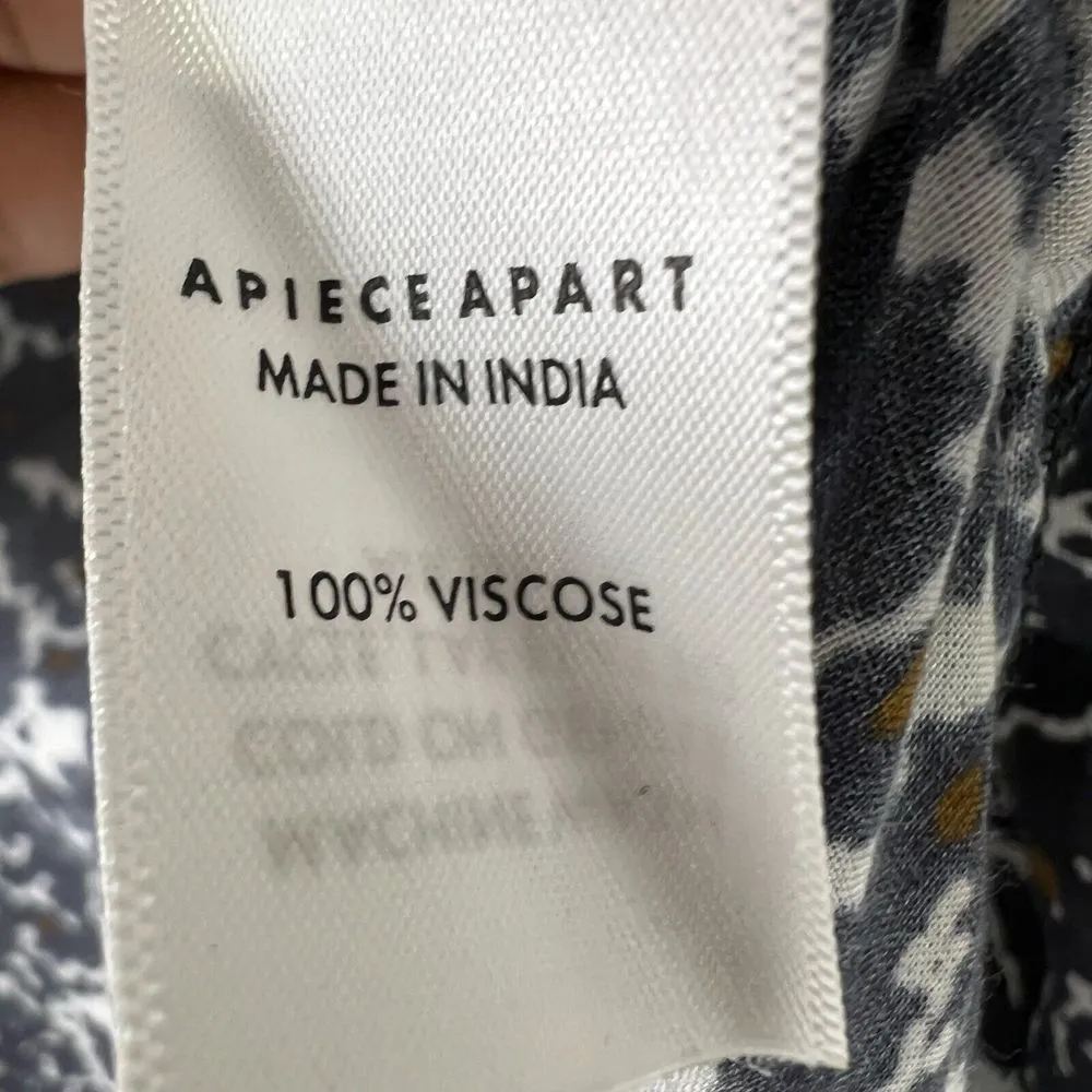 Apiece Apart Floral Blouse 100 % Viscose Blouse Classic Preppy Business Size 4 - Image 12