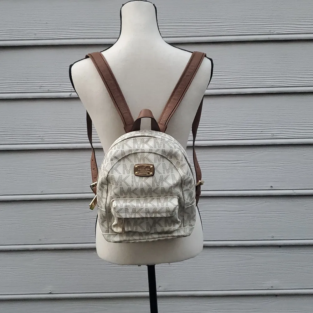 NWT Michael Kors Jet Set Monogram XS Backpack - Image 11
