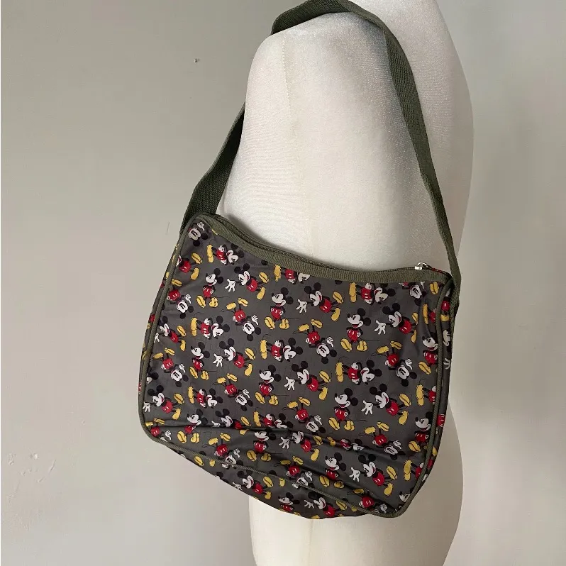 Disney Gray Shoulder Bag with Mickey Mouse Design - Image 2