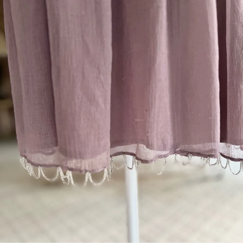 Kimchi Blue Snow Queen Dress Purple Mauve Beaded Mini Urban Outfitters 4 - Image 8