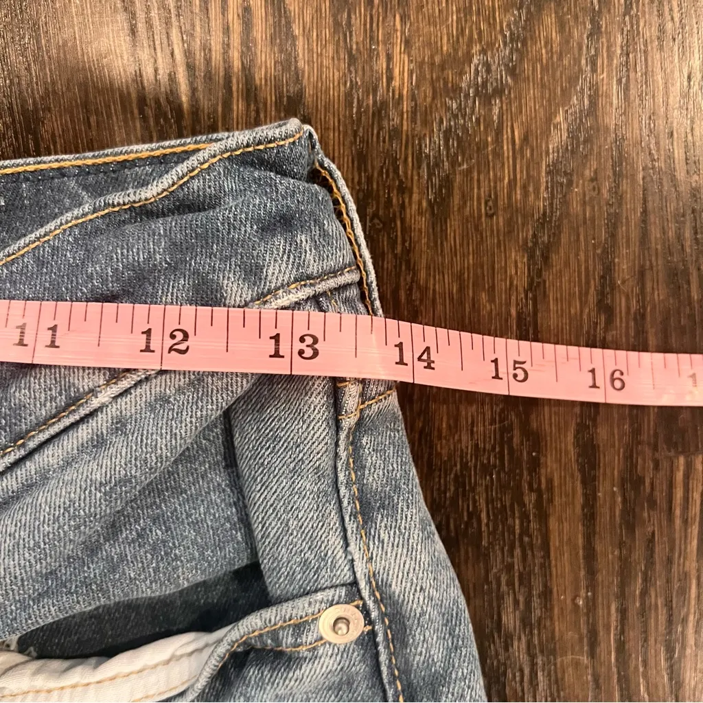 Everlane Original Cheeky Cropped Light Blue Straight Leg Jeans - Image 8