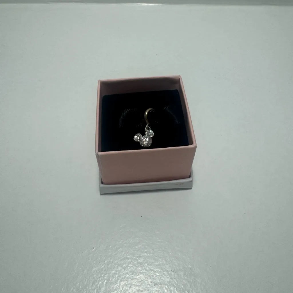 NWT Disney Mickey Mouse Sparkling Head Silhouette Dangle Charm - Image 3