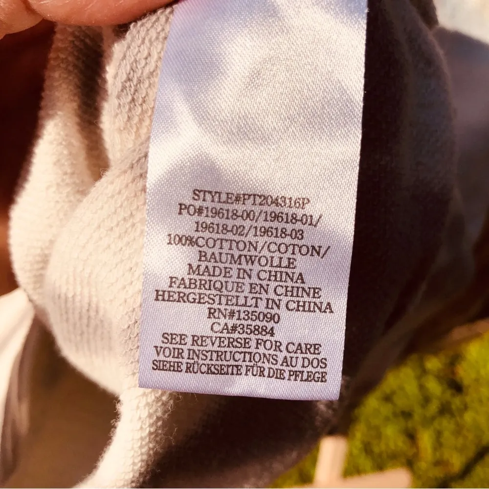 Peleton Tie Dye Indigo Blue Sweatshirt L White Size L - Image 8