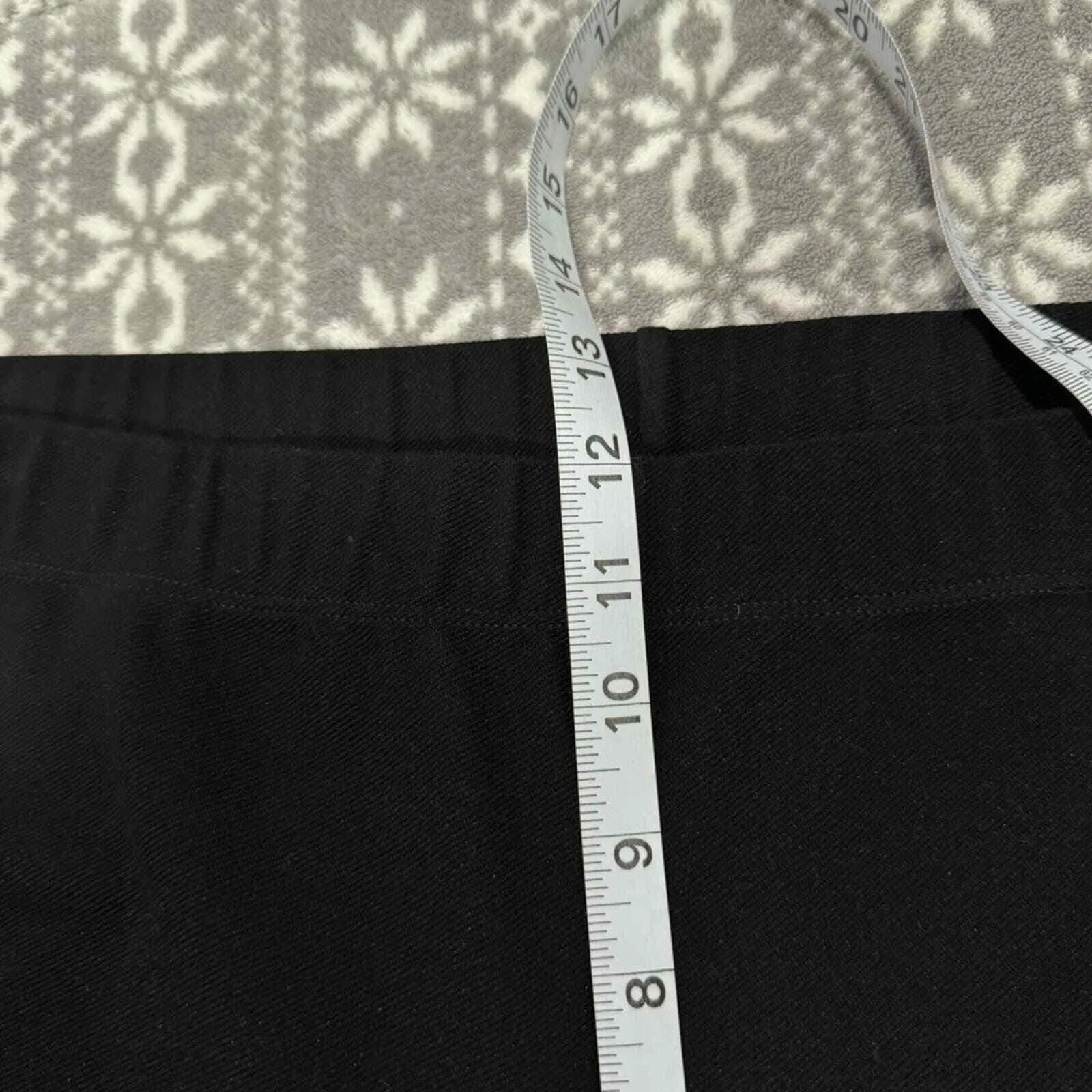 St. John Sport Black Equestrian Pull-On Stretch Pants with Goat Suede Size‎ XL - Image 10