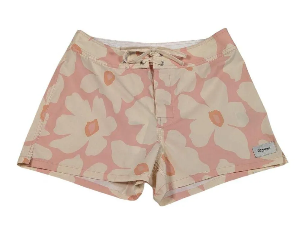 Rhythm Mimi Floral Board Shorts Pink and White Size 4 Surf Swim - Image 14