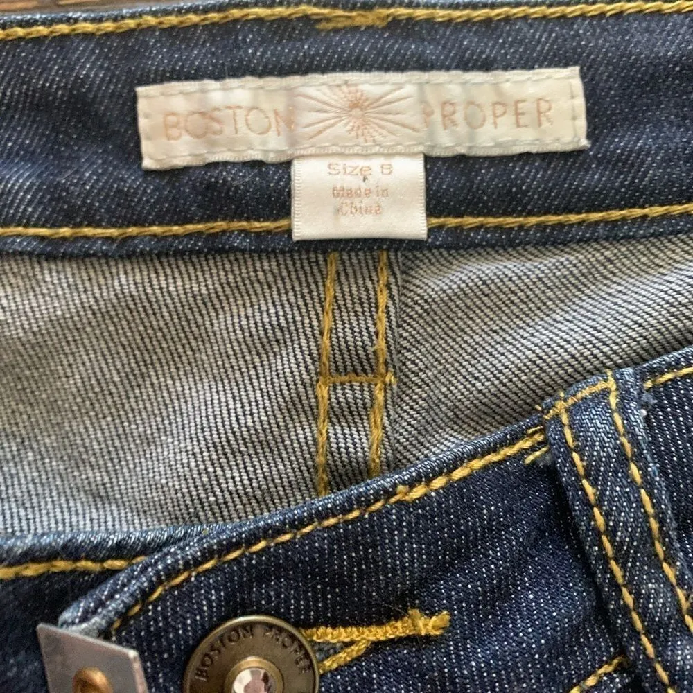 Boston Proper Distressed Jeans Size 8‎ - Image 5