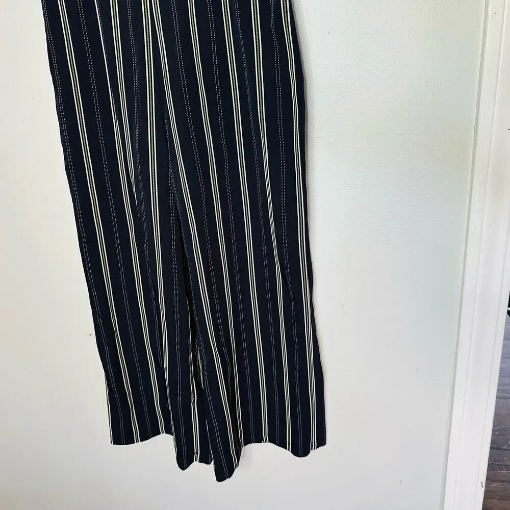 Cupcakes and Cashmere Dark Black White Avery Spaghetti Strap Jumpsuit Size 2 - Image 3