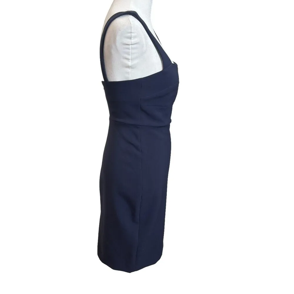 Likely Sheath Dress Navy Blue Sleeveless Sweetheart Neck  Womens Size 4 - Image 4