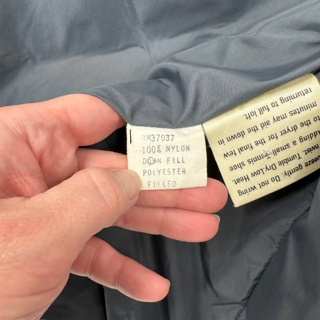 Obermeyer Ski Vest‎ Womens Large Gray Nylon Down Filled Snap Front Pockets VTG - Image 11