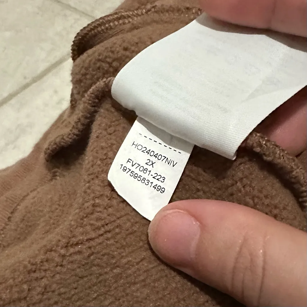 Air Jordan Flight Loose Fit Active Lounge Fleece Sweatpants Brown 2X FV7059 223 - Image 14