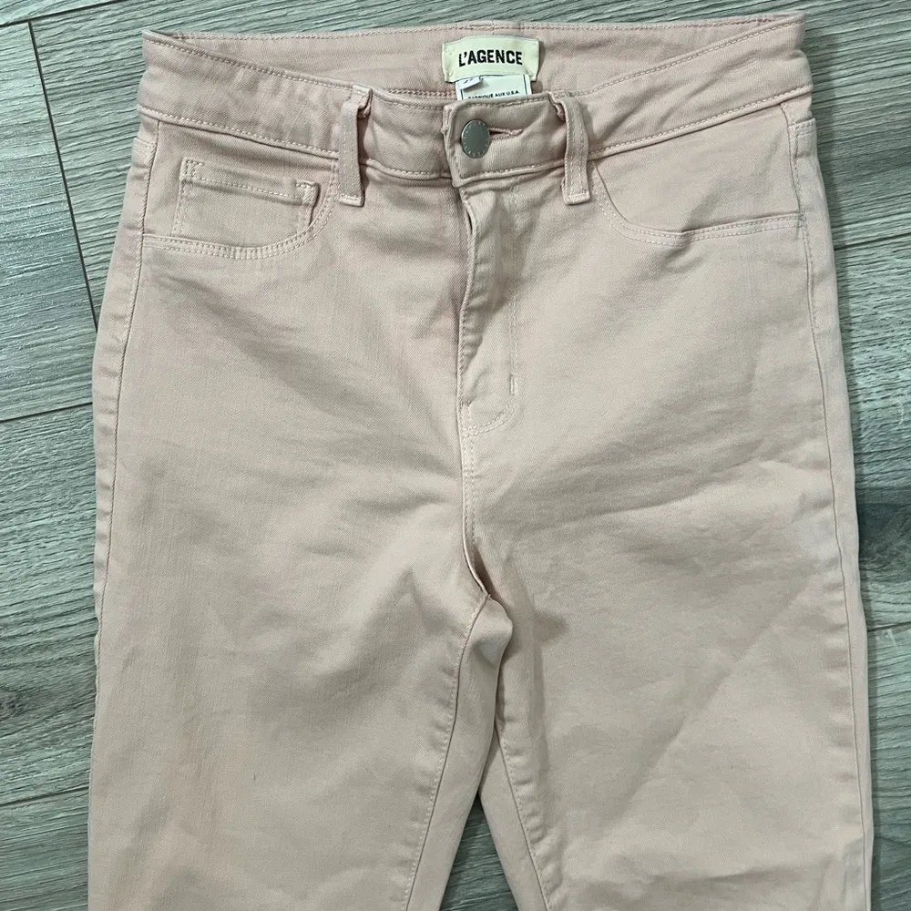 L'AGENCE Margot High-Rise Skinny Jeans | Petal Blush Pink | 27 - Image 6