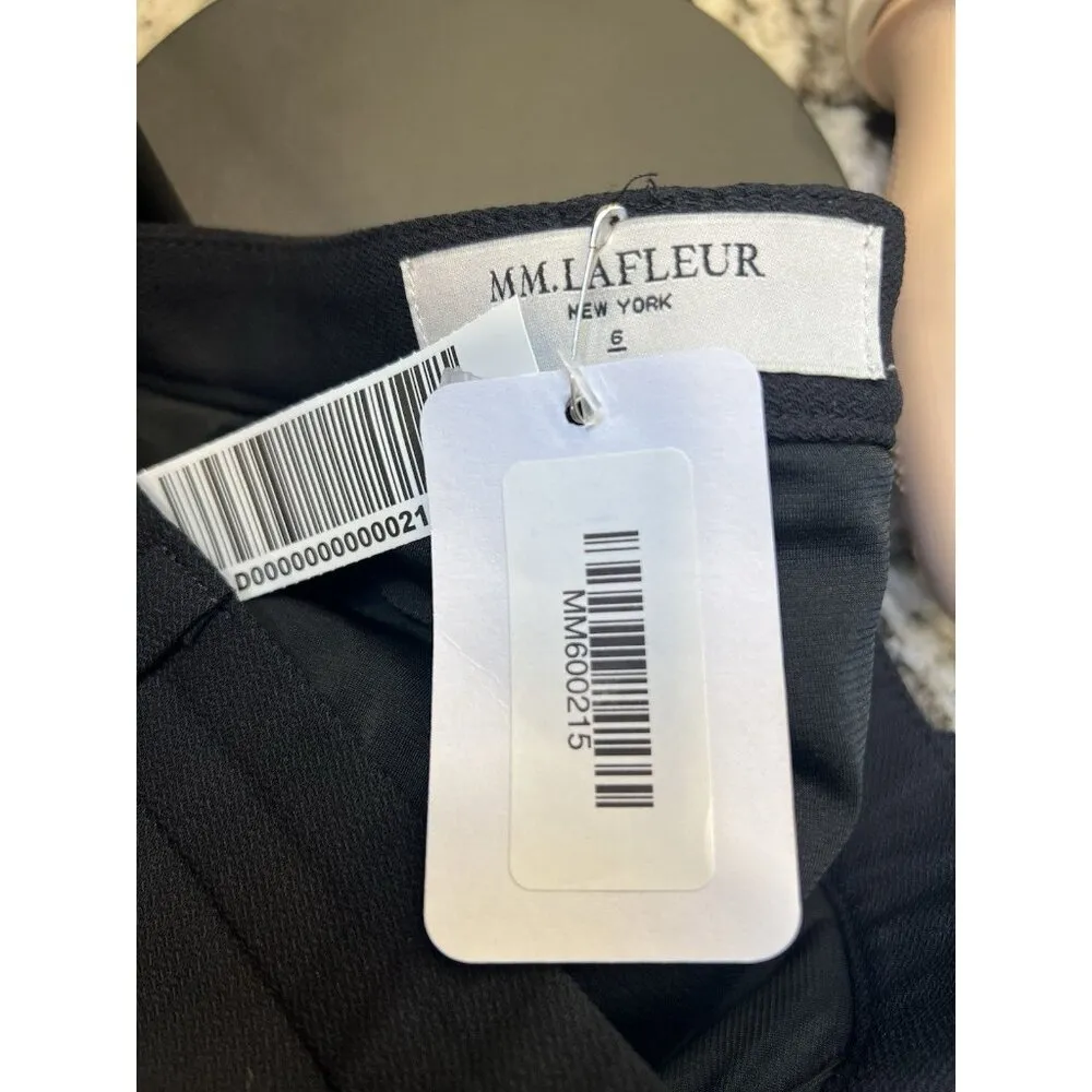 MM Lafleur Wool Blend Knee Length Straight Pencil Skirt Size 6 Black NWT - Image 5