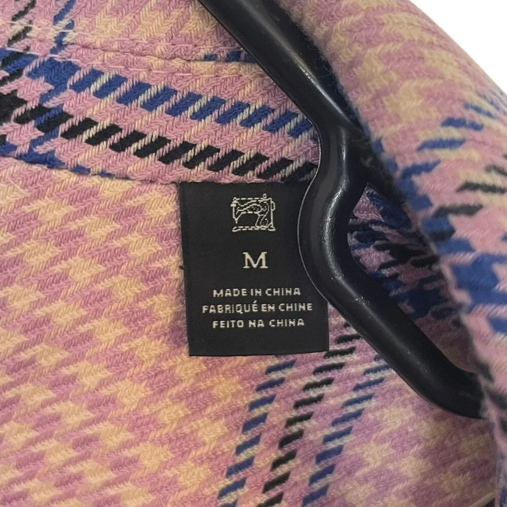 Scotch & Soda Houndstooth Checked Classic Tailored Blazer Womens Pink Size M - Image 12