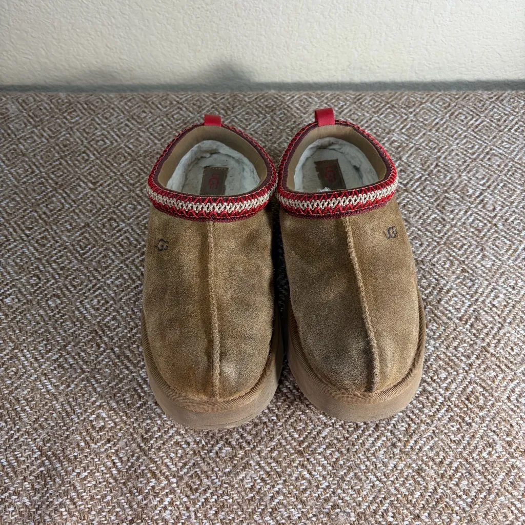 UGG Tazz Slippers Women's Sz 6 UK 4 Chestnut Slip On Casual Comfy Preppy - Image 2