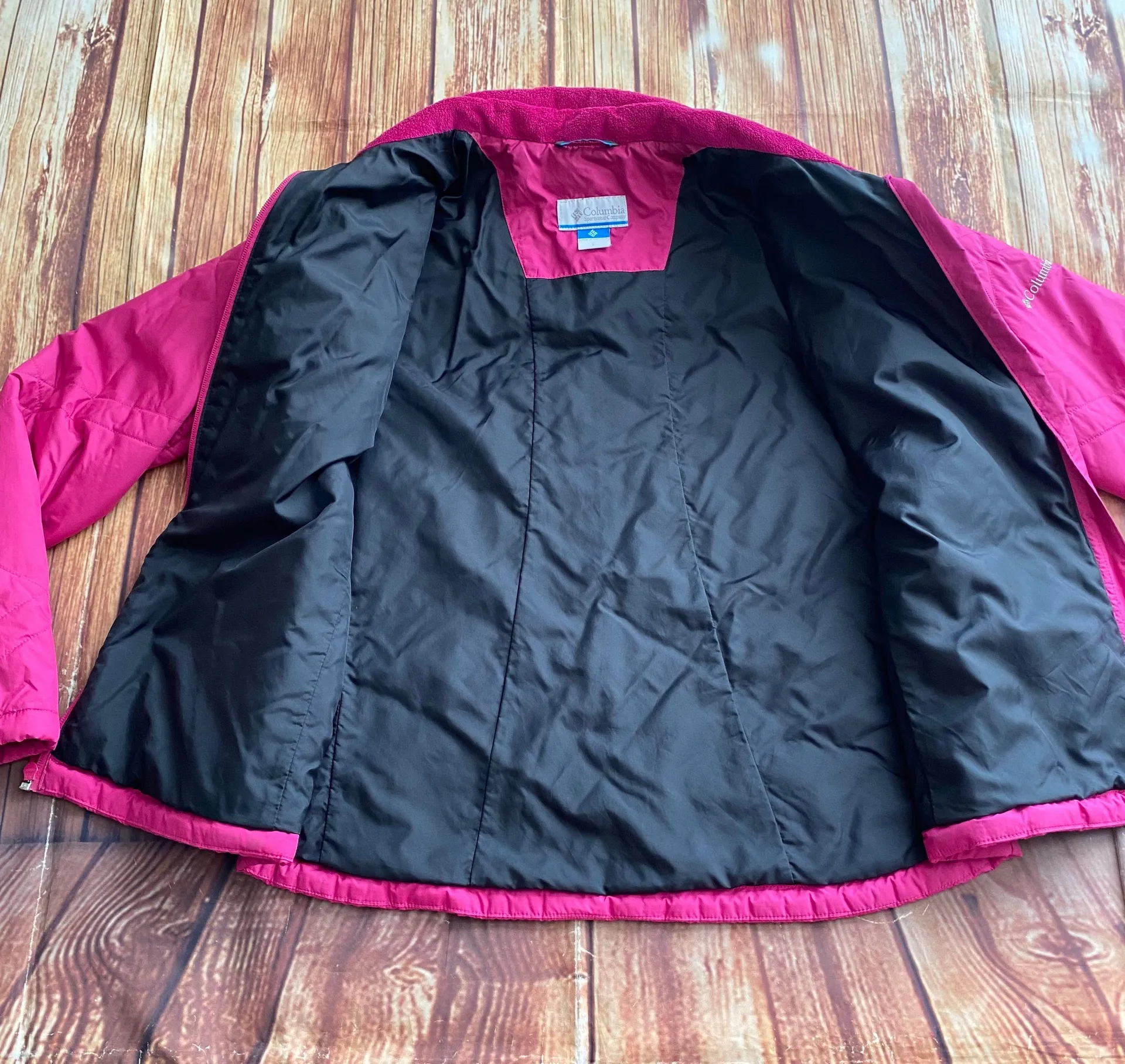 Columbia Women’s Pink Light Jacket Sz Large - Image 4