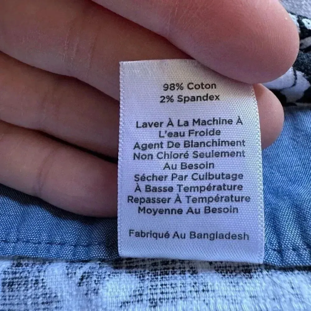 Talbots Shorts Womens Floral Print Flat Front Chino Twill Stretch Sz 10P #2025 - Image 10