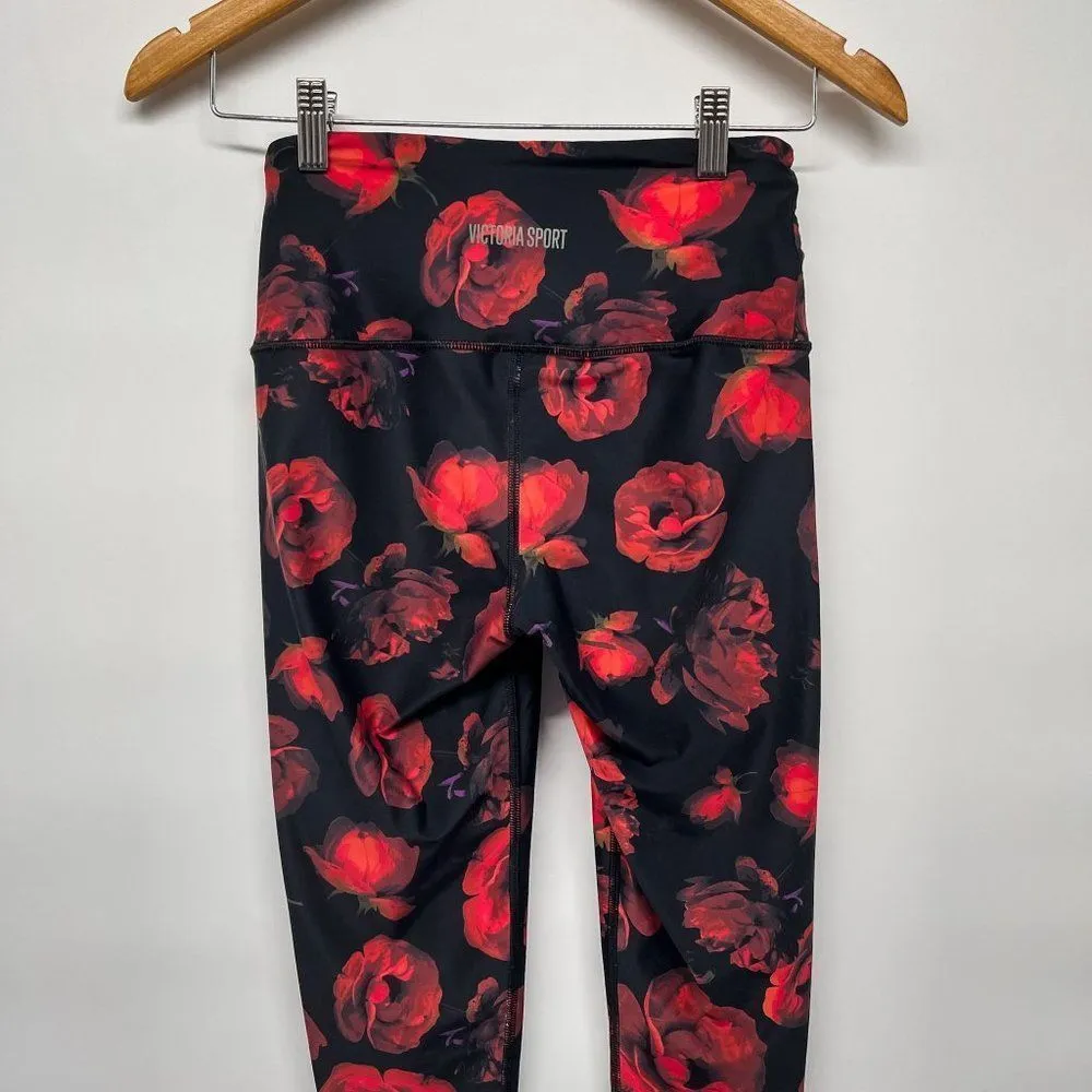 Victoria's Secret Victoria Sport Knockout Rose Print Athletic Ankle Leggings - Image 8