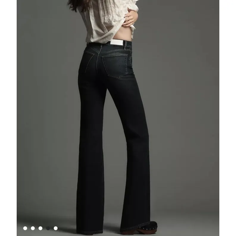 Re/Done 70s Bootcut Jeans Women's Size 25 High Rise Button Fly Maize Yellow NWT - Image 5