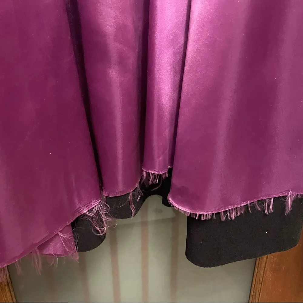 Jeannie Nitro Black Velvet Theatre Costume Cosplay Goth Cloak Satin Lined Size L - Image 6