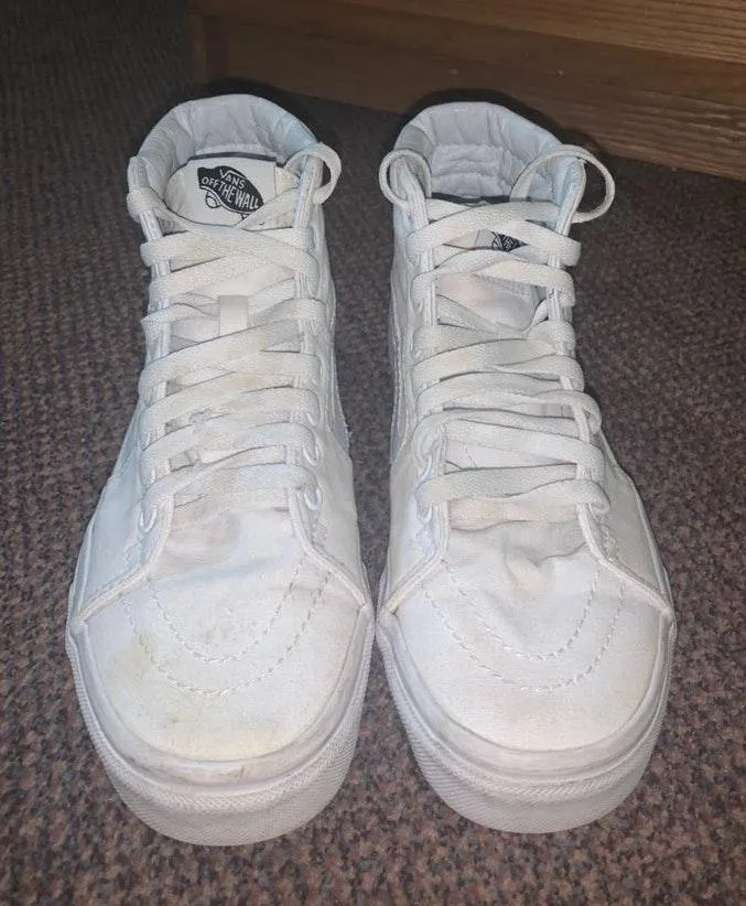 Vans White High Top - Image 2