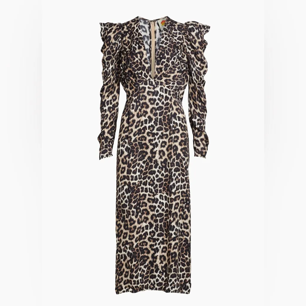 Farm Rio Cream Natural Skin Lenzing™ Ecovero™ Viscose Midi Dress, Medium, $230 - Image 11