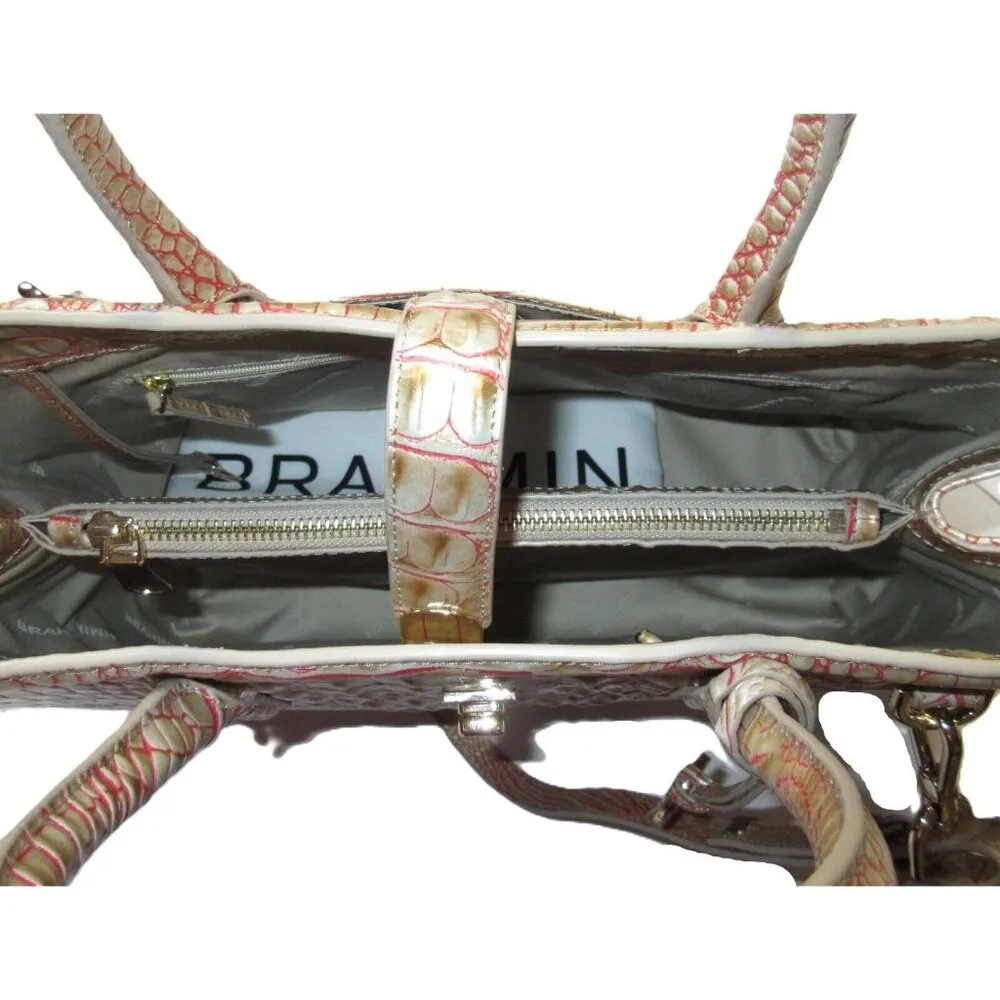 NWoT Brahmin Nakita in Sunkiss Melbourne Leather Satchel Purse - Image 3