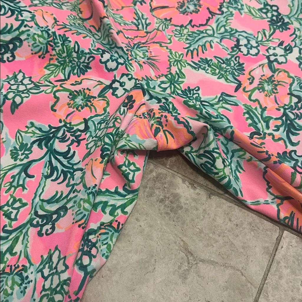 Lilly Pulitzer Luxletic Perfect Poppy Corso Crop Pants UPF50+ Golf Size 12 - Image 8